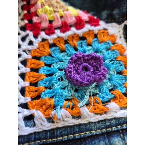 Flowers by Zoe Crochet Denim Jacket - Picture 4 of 9